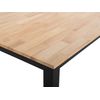 Conjunto De Comedor En Madera Clara/negro Para 6 Personas Georgia