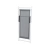 Tumbona De Jardín Gris Marco Aluminio Blanco Plegable Respaldo Ajustable Aire Libre Locri - Gris