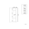 Mueble De Pared Para Baño Mdf Gris 132 X 40 Cm Con 4 Estantes Mataro - Gris