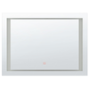 Espejo De Pared Led 80x60 Cm Plateado Eyre