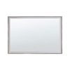 Espejo De Baño Iluminado Led Rectangular 60 X 80 Cm Glamour Argens - Plateado