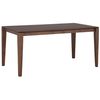 Mesa De Comedor Enchapada En Madera Oscura 160 X 90 Cm Estilo Tradicional Rectangular Lottie - Madera Oscura