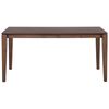 Mesa De Comedor Enchapada En Madera Oscura 160 X 90 Cm Estilo Tradicional Rectangular Lottie - Madera Oscura