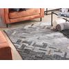 Alfombra Piel De Vacuno Viscosa Gris 140 X 200 Cm Moderno Boho Rústico Dara - Gris