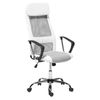 Silla De Oficina Ejecutiva De Malla Blanca Altura Ajustable Con Elevador De Gas Giratoria Y Reclinable Pioneer - Blanco