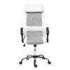 Silla De Oficina Ejecutiva De Malla Blanca Altura Ajustable Con Elevador De Gas Giratoria Y Reclinable Pioneer - Blanco