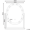 Espejo De Pie Led 50x60 Blanco Rostrenen