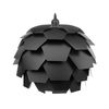 Lámpara De Techo Moderna Con Diseño Floral Pantalla Geométrica Negra Grande Segre - Negro