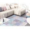 Alfombra De Tela Multicolor 140 X 200 Cm Patchwork Rectangular Coastal Inkaya - Gris