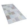 Alfombra De Tejido Multicolor 80 X 150 Cm Patchwork Rectangular Coastal Inkaya - Gris