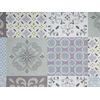 Alfombra De Tejido Multicolor 80 X 150 Cm Patchwork Rectangular Coastal Inkaya - Gris