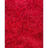 Alfombra Peluda Roja De Pelo Largo 80 X 150 Cm Rectangular Con Mechones De Algodón Cide - Rojo