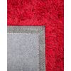 Alfombra Peluda Roja De Pelo Largo 80 X 150 Cm Rectangular Con Mechones De Algodón Cide - Rojo