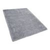 Alfombra Peluda Gris Claro De Pelo Largo 140 X 200 Cm Rectangular Con Mechones De Algodón Cide - Gris