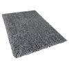 Alfombra Peluda Negra De Pelo Largo 160 X 230 Cm Rectangular Con Mechones De Algodón Cide - Negro