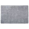 Alfombra Peluda Gris Claro De Pelo Largo 200 X 300 Cm Rectangular Con Mechones De Algodón Cide - Gris