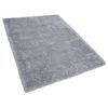 Alfombra Peluda Gris Claro De Pelo Largo 200 X 300 Cm Rectangular Con Mechones De Algodón Cide - Gris