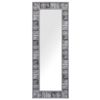 Espejo De Pared Marco De Madera Sintética Gris 50 X 130 Cm Rectangular Rosnoen - Gris