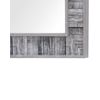 Espejo De Pared Marco De Madera Sintética Gris 50 X 130 Cm Rectangular Rosnoen - Gris