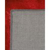 Alfombra Roja 80 X 150 Cm Poliéster Hecho A Mano Pelo Largo Evren - Rojo