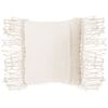 Cojín Decorativo De Algodón Macramé Beige 40 X 45 Cm Con Borlas Cuerda Decoración Boho Retro Yortan - Beige