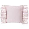 Cojín Decorativo De Algodón Rosa Macramé 40 X 40 Cm Cuerda Boho Retro Yaniklar - Rosa