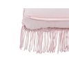 Cojín Decorativo De Algodón Rosa Macramé 40 X 40 Cm Cuerda Boho Retro Yaniklar - Rosa