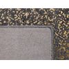 Alfombra De Viscosa Gris Y Dorado 80 X 150 Cm Para Salón Esel - Gris