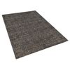 Alfombra De Viscosa Gris Y Dorado 140 X 200 Cm Para Salón Esel - Gris