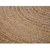 Alfombra Beige Redonda 140 Cm Estilo Boho Rústico Espiral Trenzada De Yute Cuarto De Baño Sala De Estar Cocina Comedor Akbelen - Beige