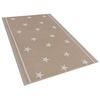 Alfombra De Exterior De Material Sintético Beige 120 X 80 Cm Patrón De Estrellas Ecológica Moderna Latur - Beige