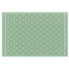 Alfombra De Material Sintético Verde Claro 120 X 180 Cm Para Interiores Y Exteriores Con Diseño Geométrico Moderno Thane - Verde