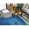 Alfombra De Exterior Azul Sintética 120 X 180 Cm Impermeable Moderna Etawah - Azul