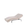 Chaise Longue Reclinable De Terciopelo Beige Loiret