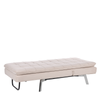 Chaise Longue Reclinable De Terciopelo Beige Loiret