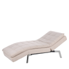 Chaise Longue Reclinable De Terciopelo Beige Loiret