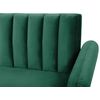 Sofá Cama 3 Plazas De Terciopelo Verde Esmeralda Convertible Vimmerby - Verde