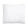 Conjunto De 2 Almohadas De Poliéster Blanco 80 X 80 Cm Perfil Bajo Microfibra Relleno Suave Errigal - Blanco