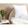 Conjunto De 2 Almohadas De Algodón Japara Blanco 80 X 80 Cm Poliéster Pelister - Blanco