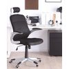 Silla De Oficina Giratoria Ergonómica Con Malla Negra Altura Ajustable Con Elevador De Gas Con Ruedas Estilo Moderno Premier - Negro