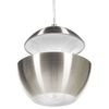 Lámpara De Techo De Metal Blanco Y Plateado Diseño Moderno Para Salón Y Cocina Bojana - Plateado