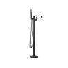 Grifo Mezclador Para Baño Independiendo Cromado Negro Mate Estilo Moderno Niagara - Negro