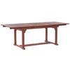 Conjunto De Comedor De Jardín En Madera De Acacia Oscura Con Sillas Ajustables Plegables Toscana - Madera Oscura