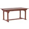 Conjunto De Comedor De Jardín En Madera De Acacia Oscura Con Sillas Ajustables Plegables Toscana - Madera Oscura