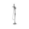 Grifo Mono Mando De Baño Plateado Cromo Independiente 118 Cm Accesorios De Baño Modernos Boyoma - Plateado