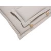 Conjunto De 8 Cojines Para Las Sillas De Exterior De Tela Gris Pardo Resistente A Los Rayos Uv Acolchado Grueso Maui - Beige