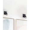 Conjunto De 2 Lámparas De Pared Aplique De Metal Negro Ajustable Estilo Glamour Tigris - Negro