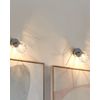 Conjunto De 2 Lámparas De Pared Pantalla De Jaula De Metal Plateado Posición Den Luz Ajustable Moderno Erma - Plateado