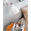 Conjunto De 2 Lámparas De Pared Con Brazo Oscilante De Metal Blanco Diseño Moderno Mississippi M - Blanco