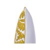 Conjunto De Cojines Decorativos De Algodón Amarillo Con Un Tono Caqui Patrón De Hoja 45 X 45 Cm Decoración Moderna Floral Primula - Amarillo